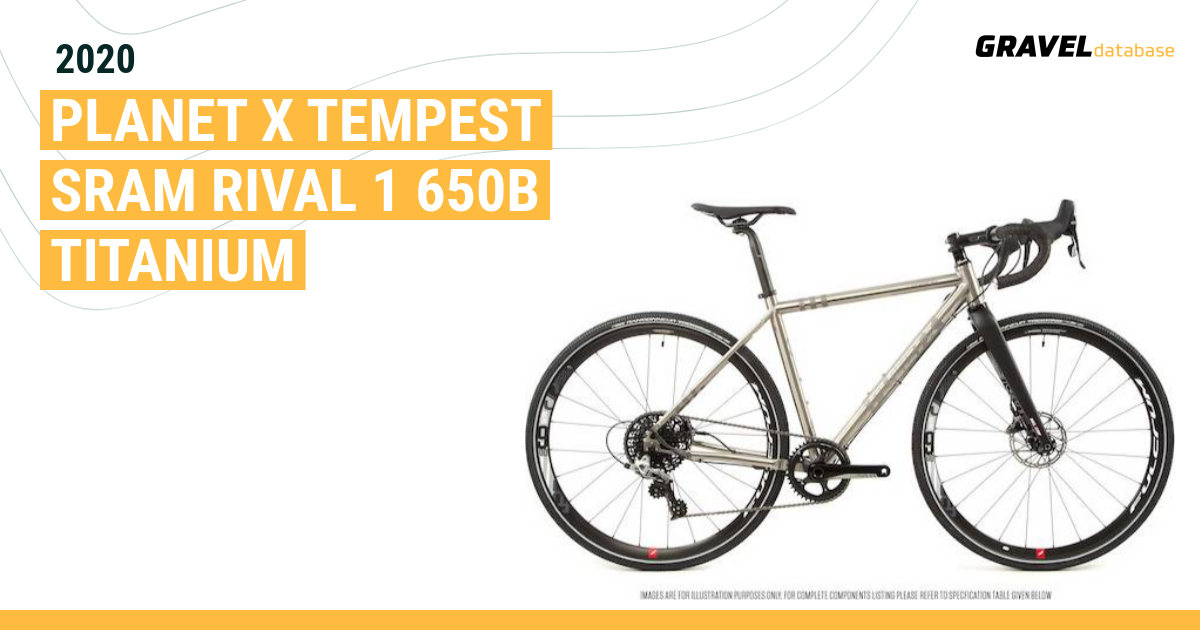 2020 Planet X Tempest SRAM Rival 1 650b Titanium Gravel Bike