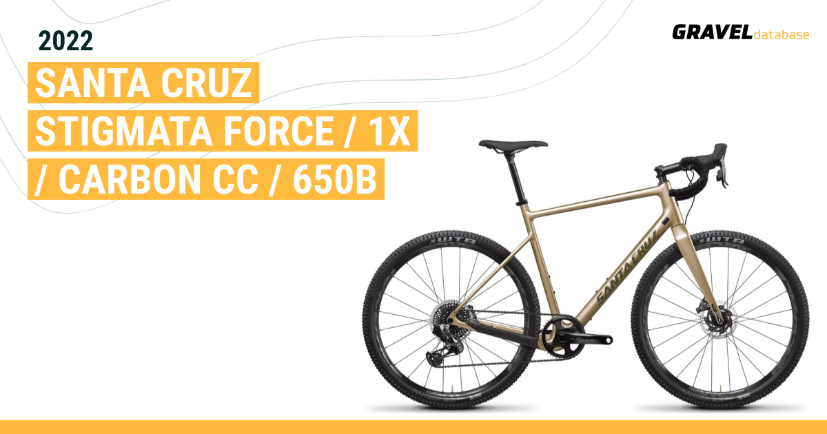 2022 Santa Cruz STIGMATA Force 1X Carbon CC 650b Gravel