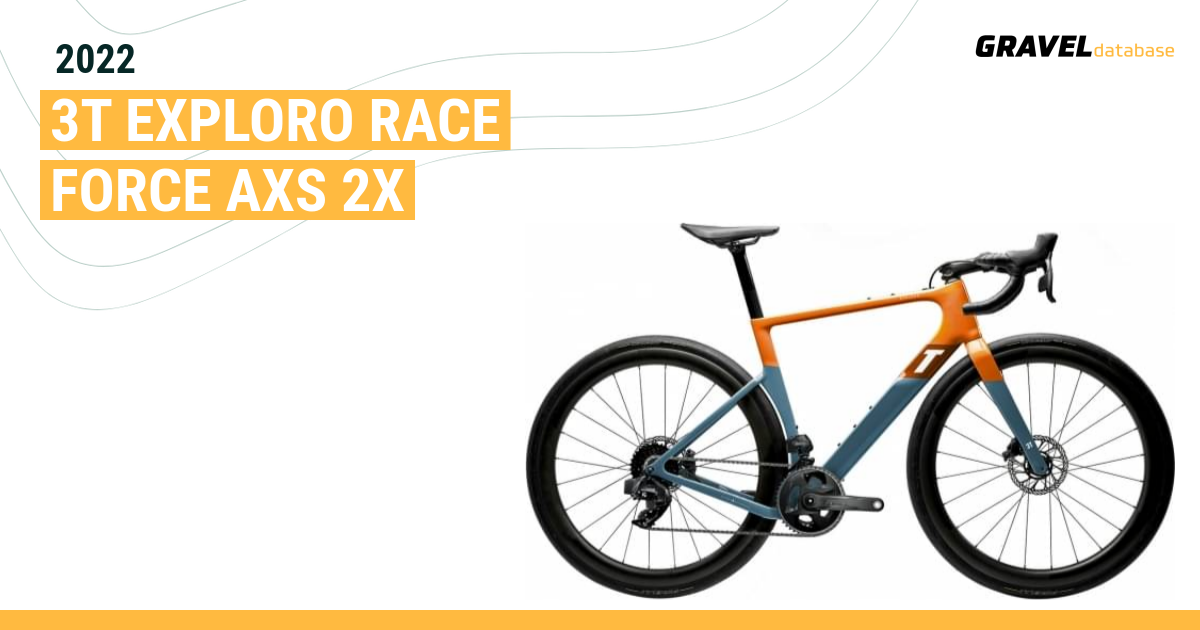 2022 3T Exploro RACE FORCE AXS 2X Gravel Bike Database