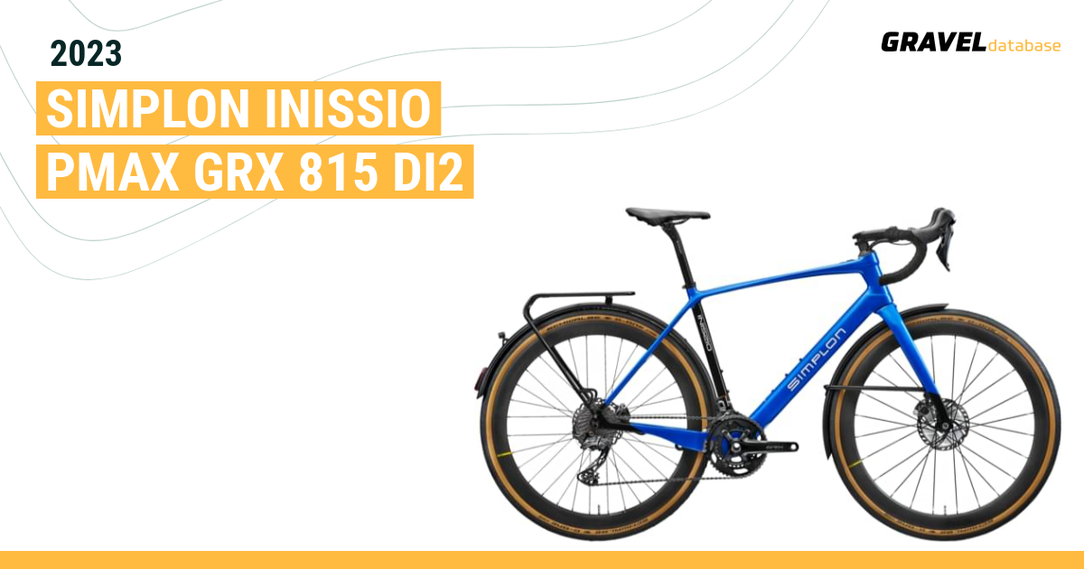 2023 Simplon Inissio Pmax GRX 815 DI2 Gravel Bike Database